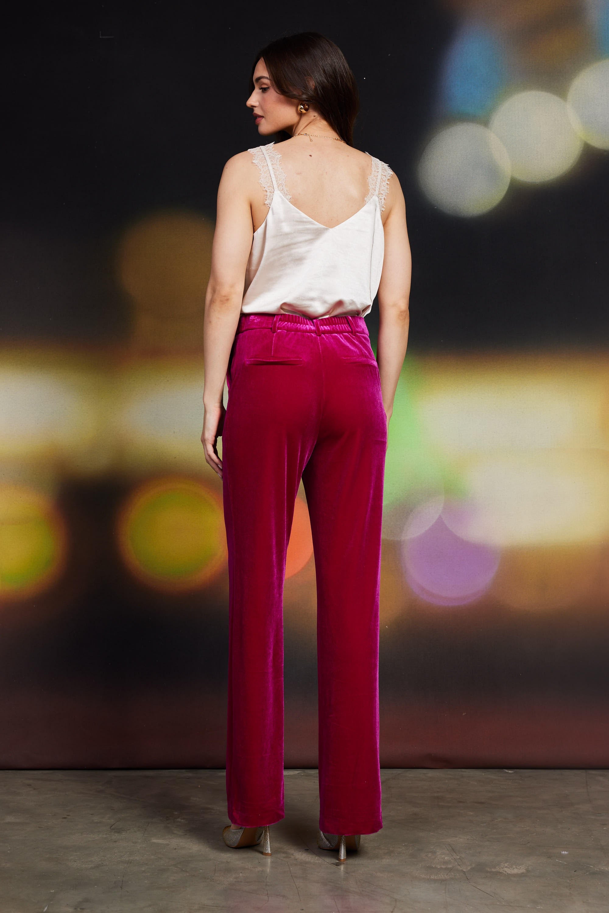 Velvet Zip Pants