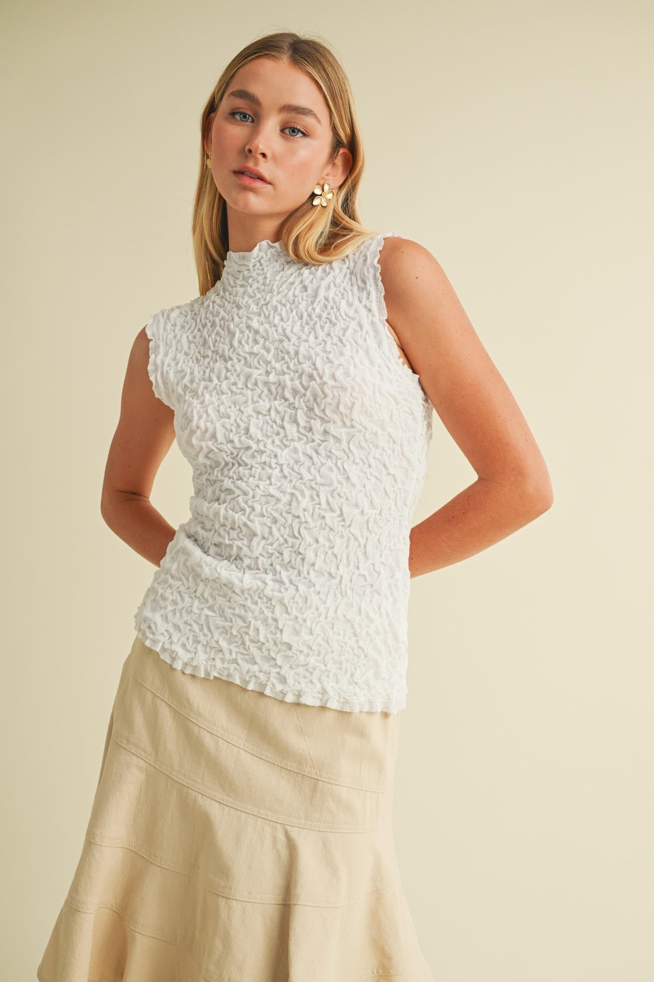 Mock Wrinkle Sweater