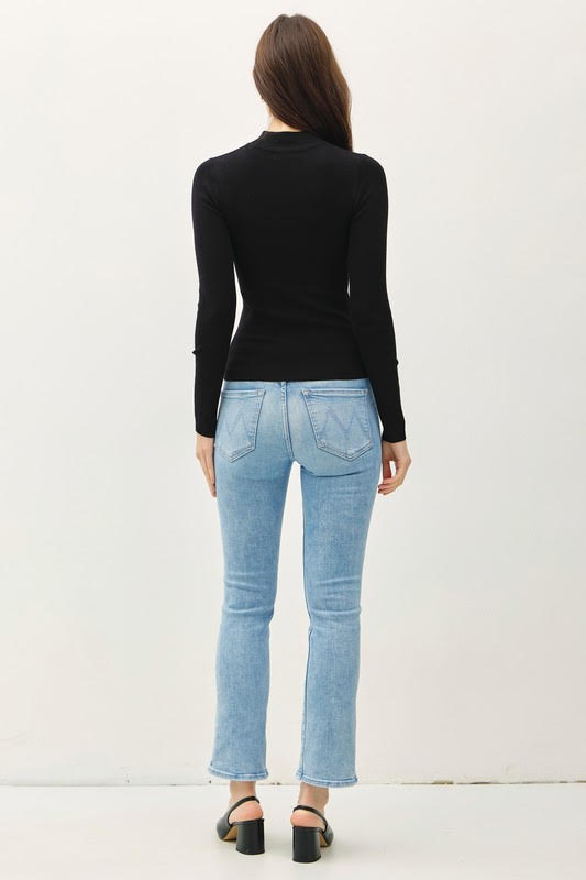 Be Cool Mock Neck Sweater