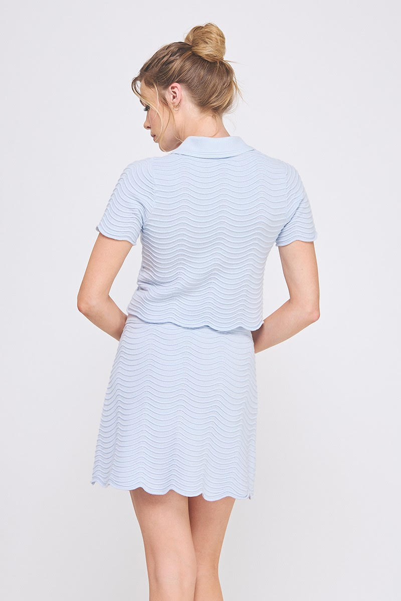 Allie Rose Blue Sweater Top