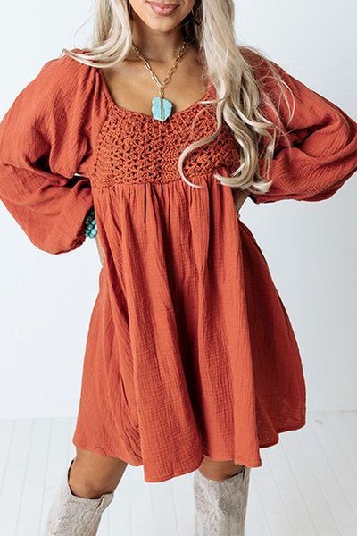 Crocheted Bodice Dress