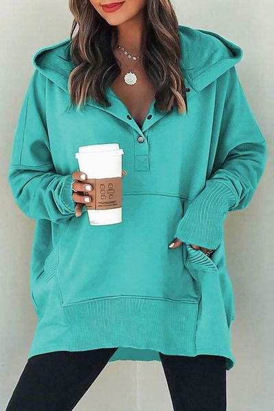 Rib Cuff Oversized Hoodie