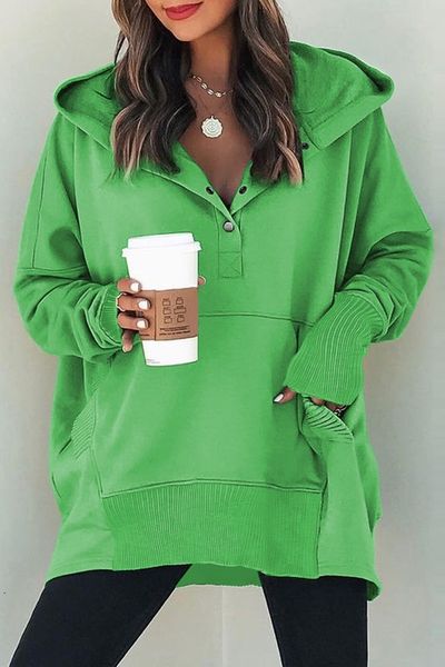 Rib Cuff Oversized Hoodie