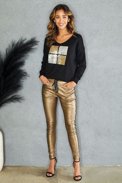 Made in ITALY- Gold Pants