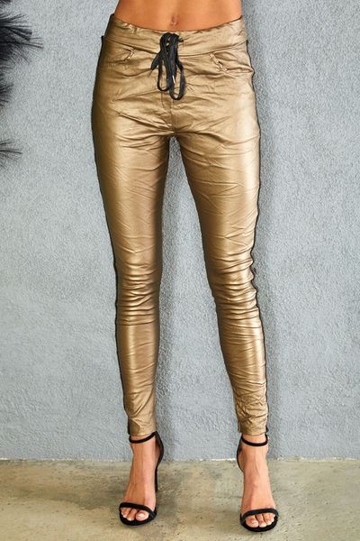 Made in ITALY- Gold Pants