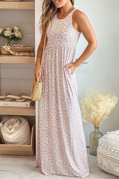 Leopard Maxi W/Pockets